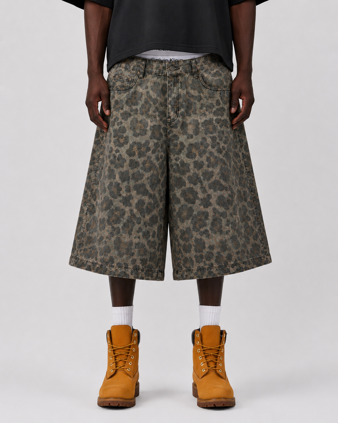 Leo Denim Shorts - Camel