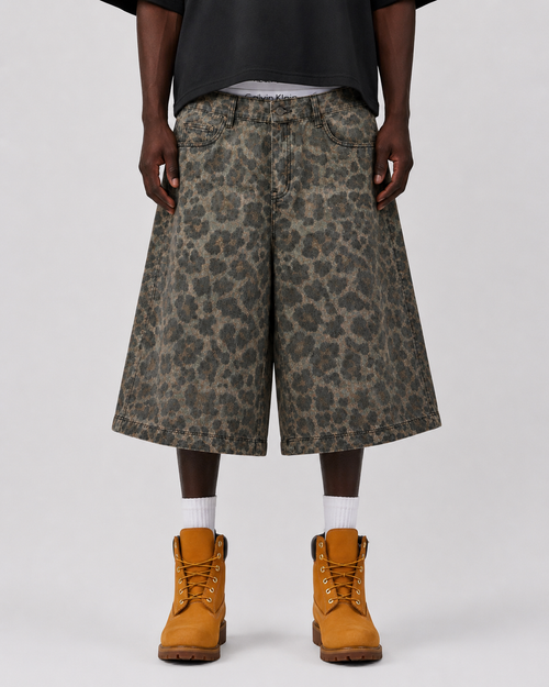 Leo Denim Shorts - Camel